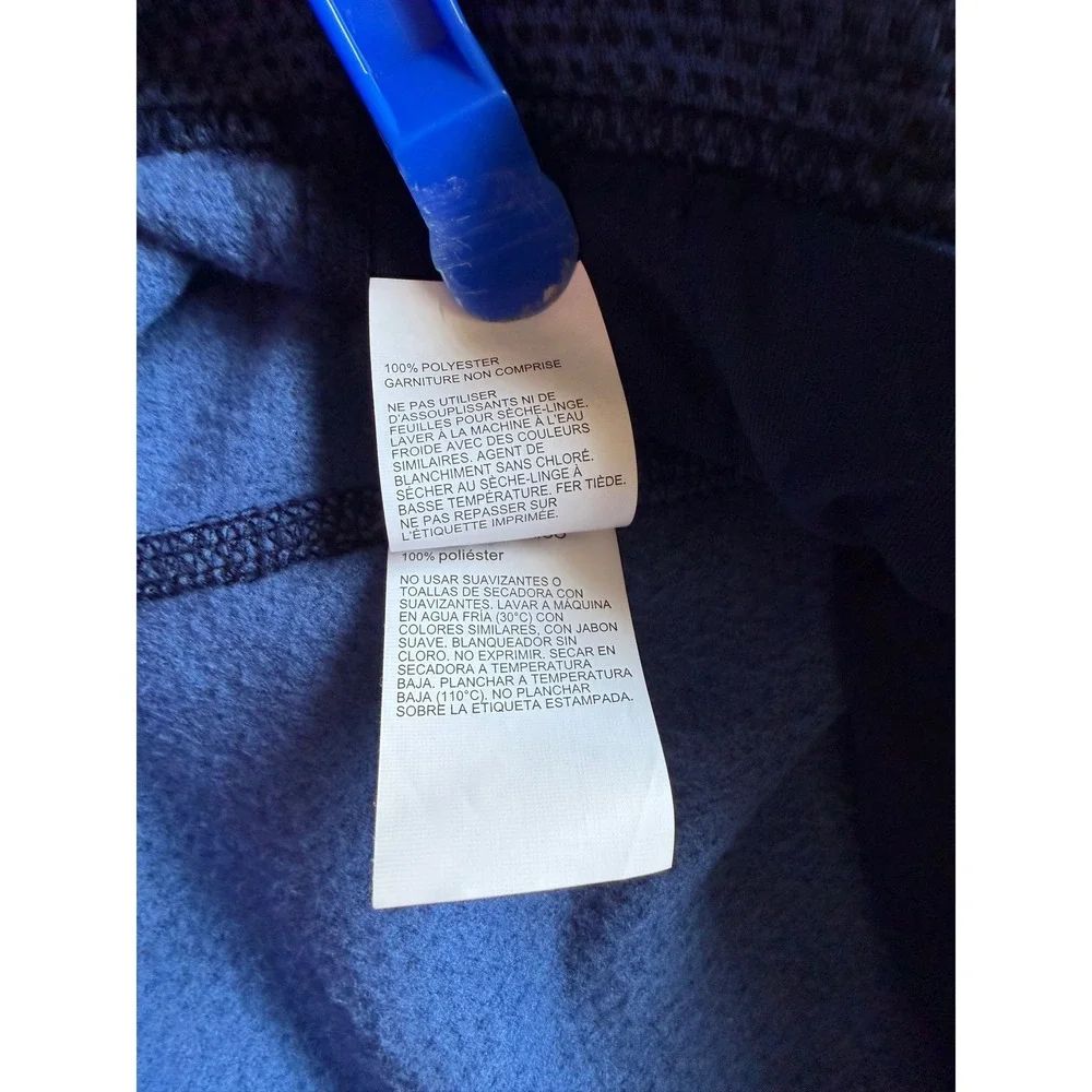 PGA Tour Mens XL Blue Marled Full Zip Fleece Lined Golf Vest Mock Neck SU36940